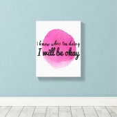 自己やる気を起こさせる引用文気に キャンバスプリント (インサイチュ (ウッドフロア))