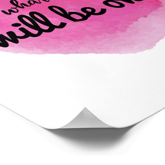 自己やる気を起こさせる引用文気に ポスター (角)