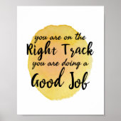 自己やる気を起こさせる引用文気に ポスター (正面)