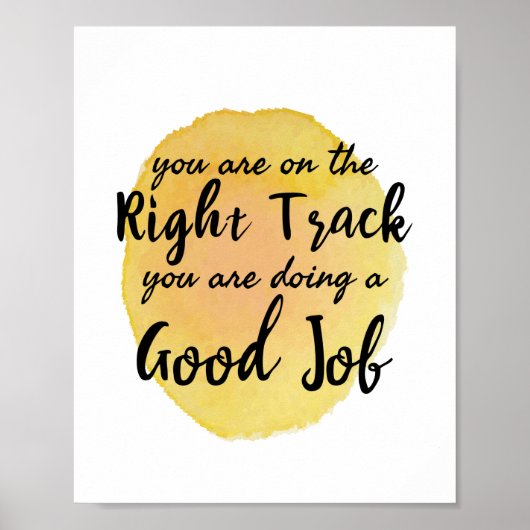 自己やる気を起こさせる引用文気に ポスター (正面)