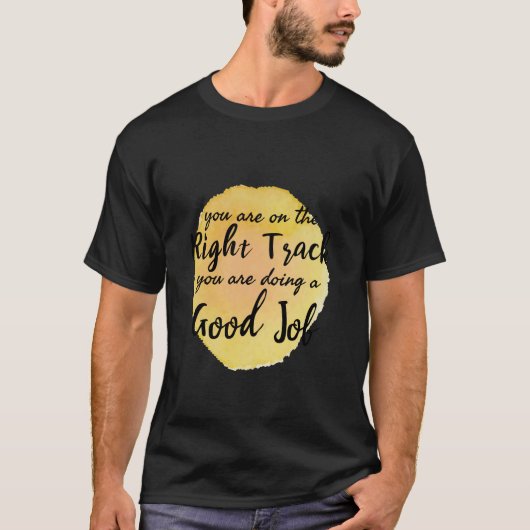 自己やる気を起こさせる引用文気に Tシャツ (正面)
