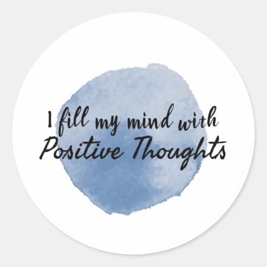 自己やる気を起こさせる引用文 ラウンドシール (正面)