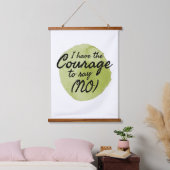 自己やる気を起こさせる引用文 吊り下げ型タペストリー (寝室)