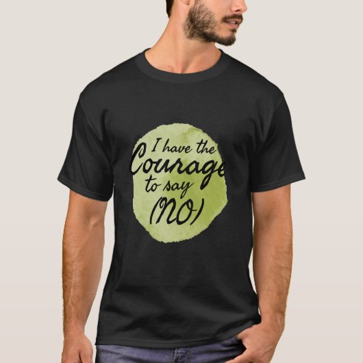 自己やる気を起こさせる引用文 Tシャツ (正面)