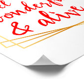 自己やる気を起こさせる愛と人生の肯定 ポスター (角)