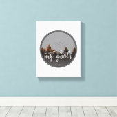 自己やる気を起こさせる愛のための朝の引用文 キャンバスプリント (インサイチュ (ウッドフロア))