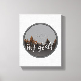 自己やる気を起こさせる愛のための朝の引用文 キャンバスプリント