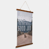 自己やる気を起こさせる肯定のための引用文、犬の恋人 吊り下げ型タペストリー (傾斜あり)