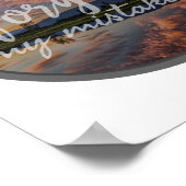 自己やる気を起こさせる認のための朝の引用文 ポスター (角)