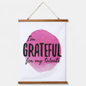 自己やる気を起こさせる認の肯定 吊り下げ型タペストリー (正面)