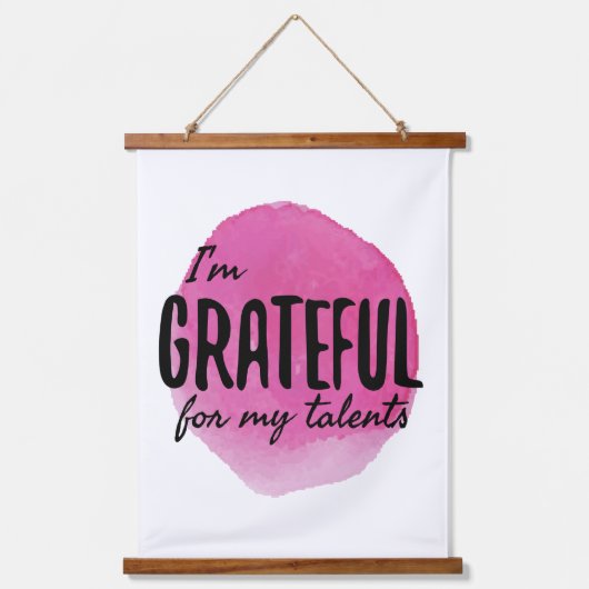 自己やる気を起こさせる認の肯定 吊り下げ型タペストリー (正面)