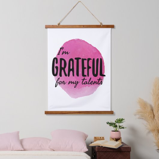 自己やる気を起こさせる認の肯定 吊り下げ型タペストリー (寝室)