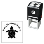 自己インキで作ったウミガメ セルフインキングスタンプ (インサイチュ)