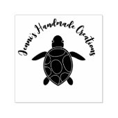 自己インキで作ったウミガメ セルフインキングスタンプ (デザイン)