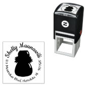 自己インキングハワイアン差出人住所スタンプIpuフラ セルフインキングスタンプ (インサイチュ)