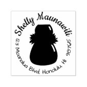 自己インキングハワイアン差出人住所スタンプIpuフラ セルフインキングスタンプ (デザイン)