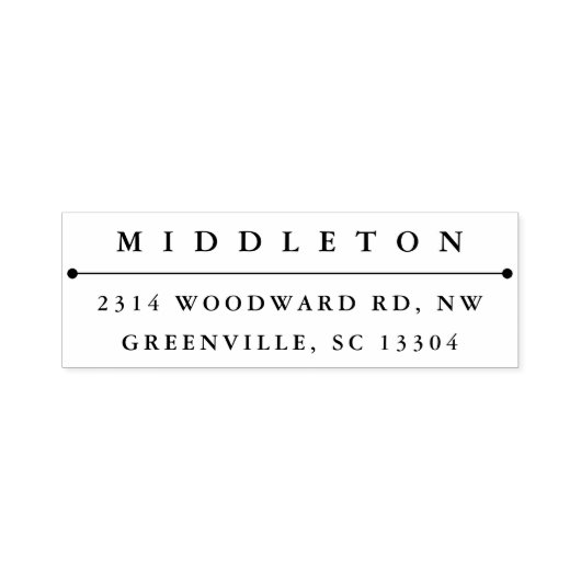 自己インク差出人住所スタンプ「クラシック」 セルフインキングスタンプ (デザイン)