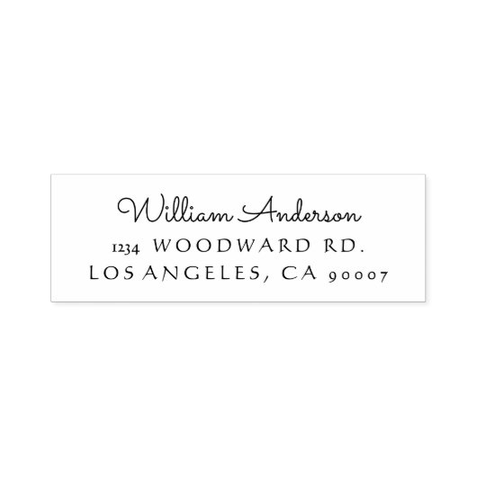 自己インク差出人住所スタンプ「クラシック」 セルフインキングスタンプ (デザイン)