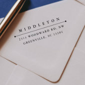 自己インク差出人住所スタンプ「クラシック」 セルフインキングスタンプ