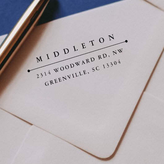 自己インク差出人住所スタンプ「クラシック」 セルフインキングスタンプ