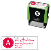 自己インク差出人住所スタンプ(モノグラム付) セルフインキングスタンプ (インサイチュ)