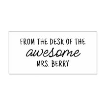 自己インク素晴らし式ゴム印鑑の机