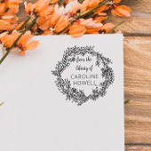 自己エレガントシンプル内の図書室の セルフインキングスタンプ