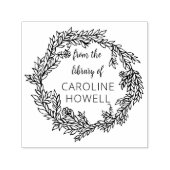 自己エレガントシンプル内の図書室の セルフインキングスタンプ (デザイン)