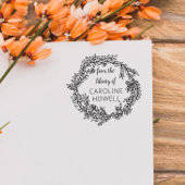 自己エレガントシンプル内の図書室の ラバースタンプ