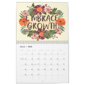 自己ゴール引用文クラシックBOHOをテーマにした年 カレンダー (3月 2026)