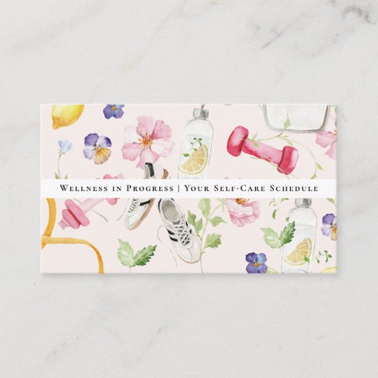 自己スケジ気にュール | フローラウェルネスアポイントメント 名刺 (正面)