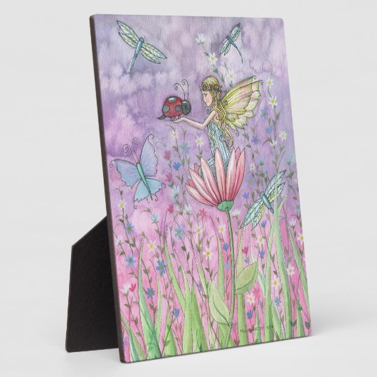 自己スタンド写真フェアリーLadybugトンフライ フォトプラーク (側面)