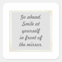 自己スマイル許可 スクエアシール