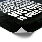 自己ポスターに対する勝利 ポスター (角)