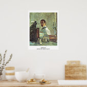 自己ポートレイトbyアンリ・デ・トゥールーズ・ロートレック ポスター (キッチン)