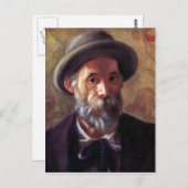 自己ポートレイトbyピエールルノアール ポストカード (正面/裏面)