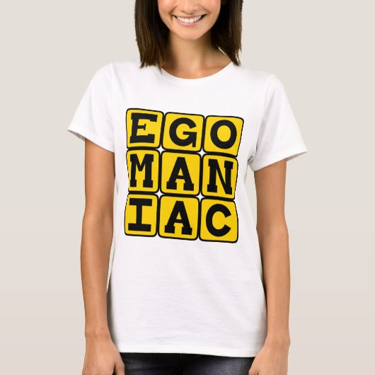自己中心的でナルシストな人 Tシャツ (正面)