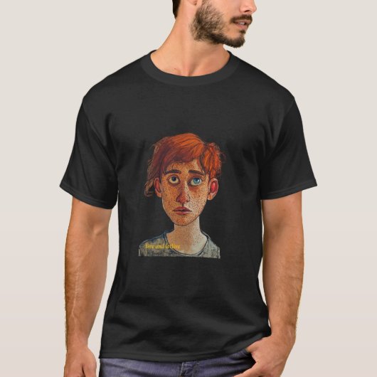 自己予測できな肖像画:個性を受け入れる Tシャツ (正面)