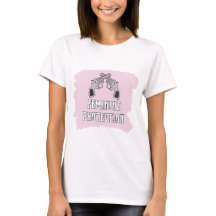 自己保護フェミニンデュアルピストンTシャツ