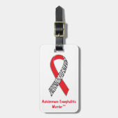 自己免疫性脳炎ウォリアーラゲージタグ ラゲッジタグ (正面縦)