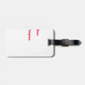 自己免疫性脳炎ウォリアーラゲージタグ ラゲッジタグ (裏面横)