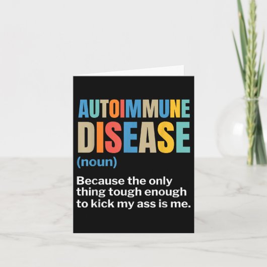 自己免疫疾患自己免疫認識度慢性Il カード (正面)