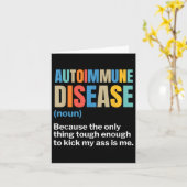 自己免疫疾患自己免疫認識度慢性Il カード (黄色い花)