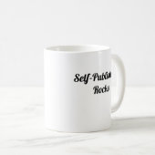 自己出版の石のコーヒー・マグ コーヒーマグカップ (正面右)