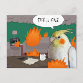 自己分離おもしろいコックタイルホーム検疫 ポストカード (正面)