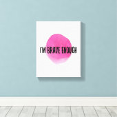 自己前向きの肯定気に キャンバスプリント (インサイチュ (ウッドフロア))