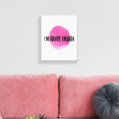 自己前向きの肯定気に キャンバスプリント (インサイチュ (リビング))