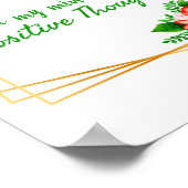 自己前向き愛と成功のための肯定 ポスター (角)