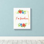 自己前向き愛と自己の肯定気に キャンバスプリント (インサイチュ (ウッドフロア))