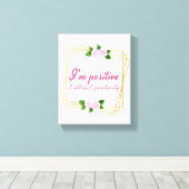 自己前向き愛のためのバイブことわざ キャンバスプリント (インサイチュ (ウッドフロア))